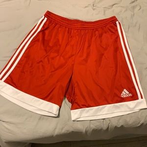 Large Red Adidas Climacool Shorts